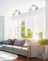 Lampa sufitowa Oslo listwa regulowana 2-punktowa do salonu