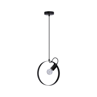 Lampa wisząca Nexo czarna metalowa pojedyncza do salonu E27