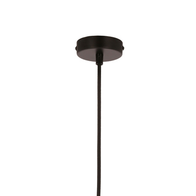 Lampa wisząca Eco pojedyncza z abażurem drewnianym do salonu E27