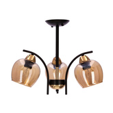 Lampa sufitowa Merra ze szklanymi kloszami 3-punktowa do salonu