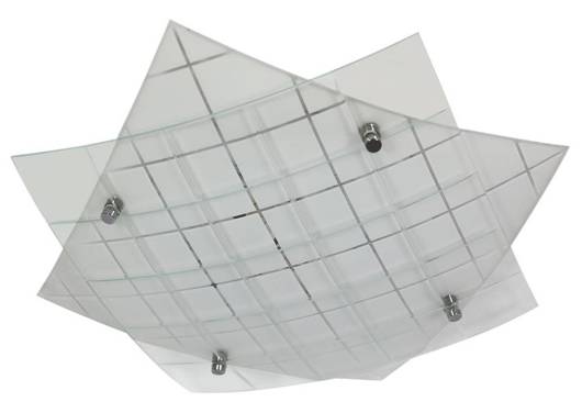 Plafon LED biały zimny 31cm szkło Dublos 10-30146